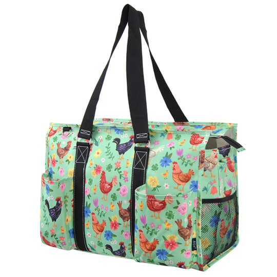 Zippered Caddy Large Organizer Tote Bag