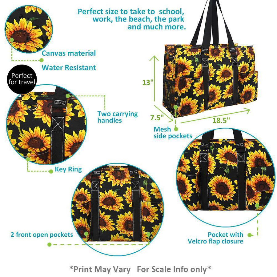 Zippered Caddy Large Organizer Tote Bag