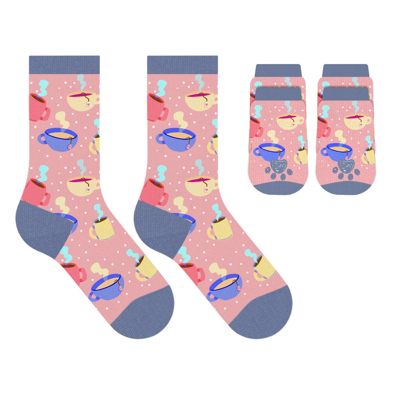 Matching Pet And Owner Fun Socks - HOT COCOA