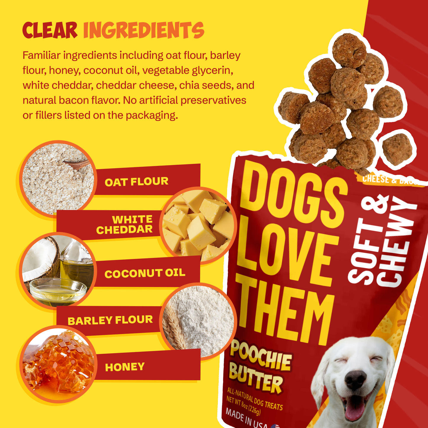 Bacon & Cheese Treats Soft & Chewy 8oz