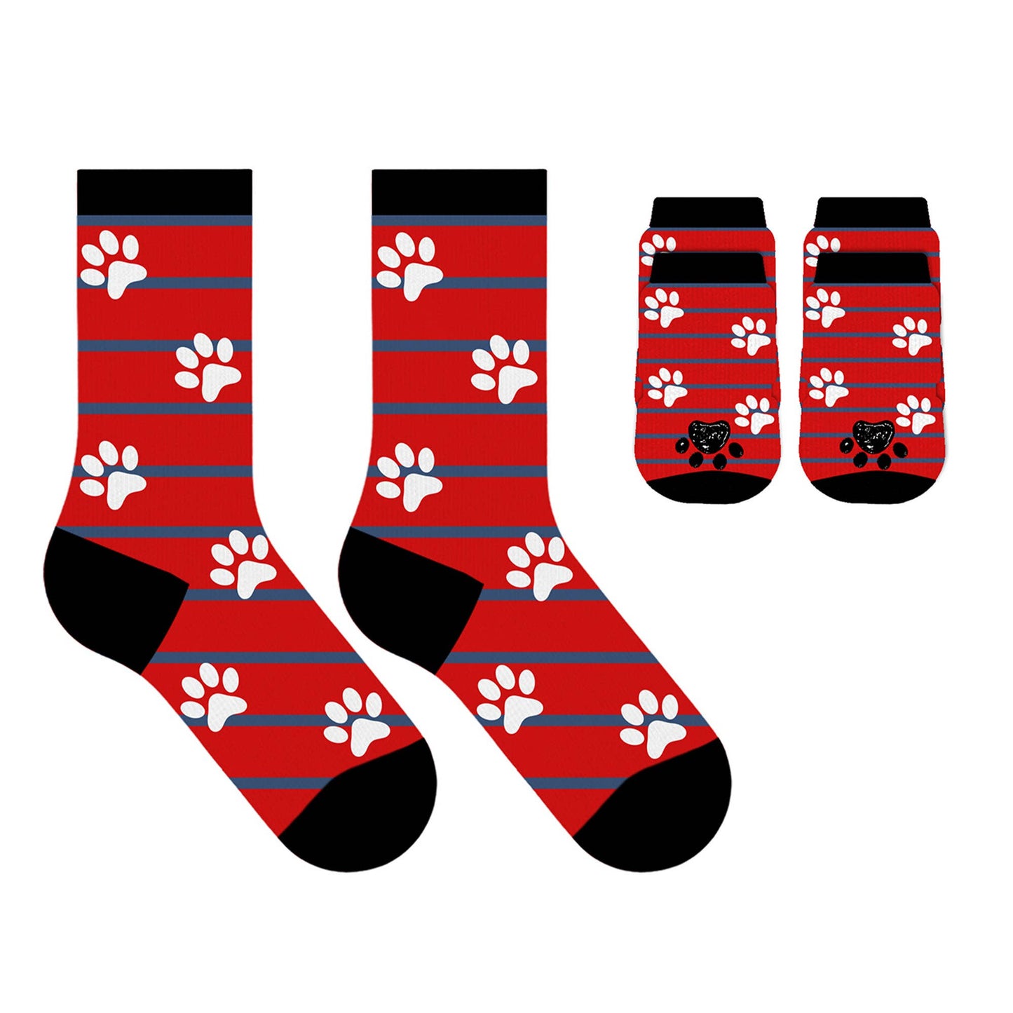 Matching Pet And Owner Fun Socks: Strawberry