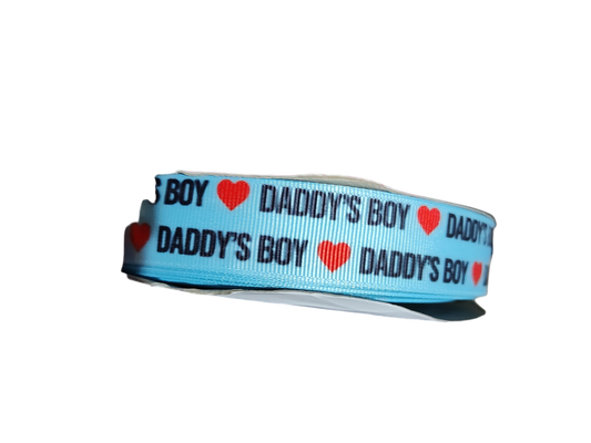 Daddy's Boy Nylon Dog Collar: Metal Buckle / 6 Ft Leash