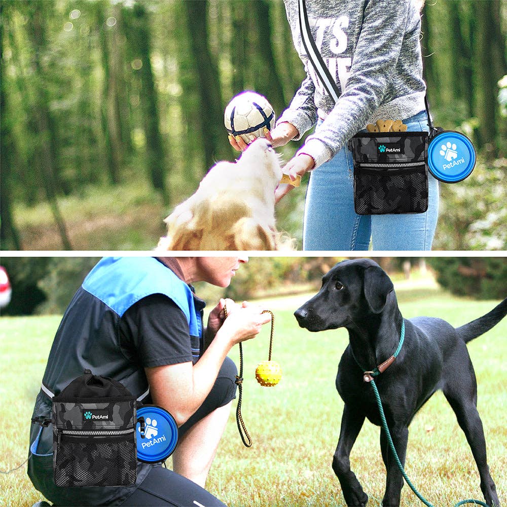 Everyday Dog Treat Training Pouch Bag: Heather Gray / One Size - 7" x 6.8" x 2.5" (LxWxH)