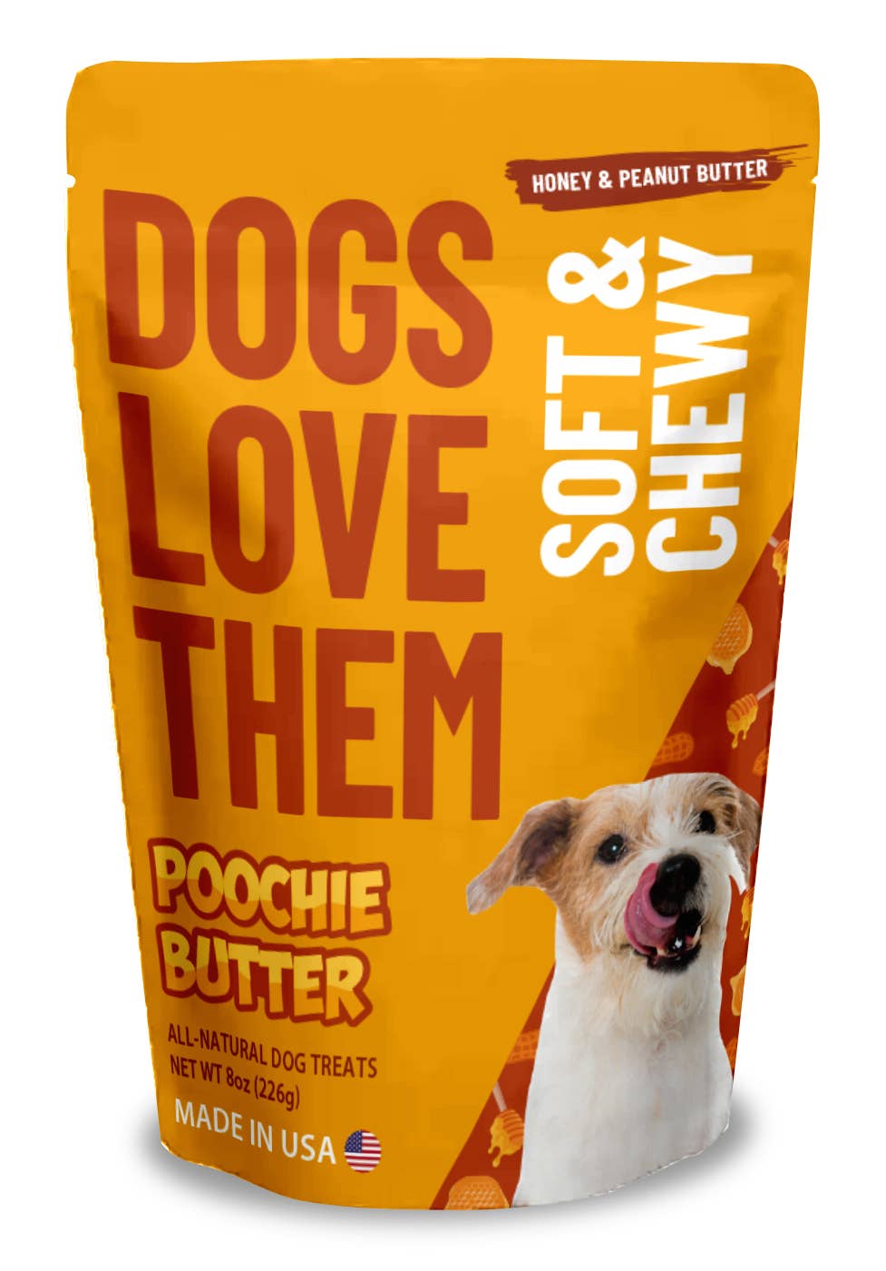 Peanut Butter & Honey Soft & Chewy Dog Treats 8oz