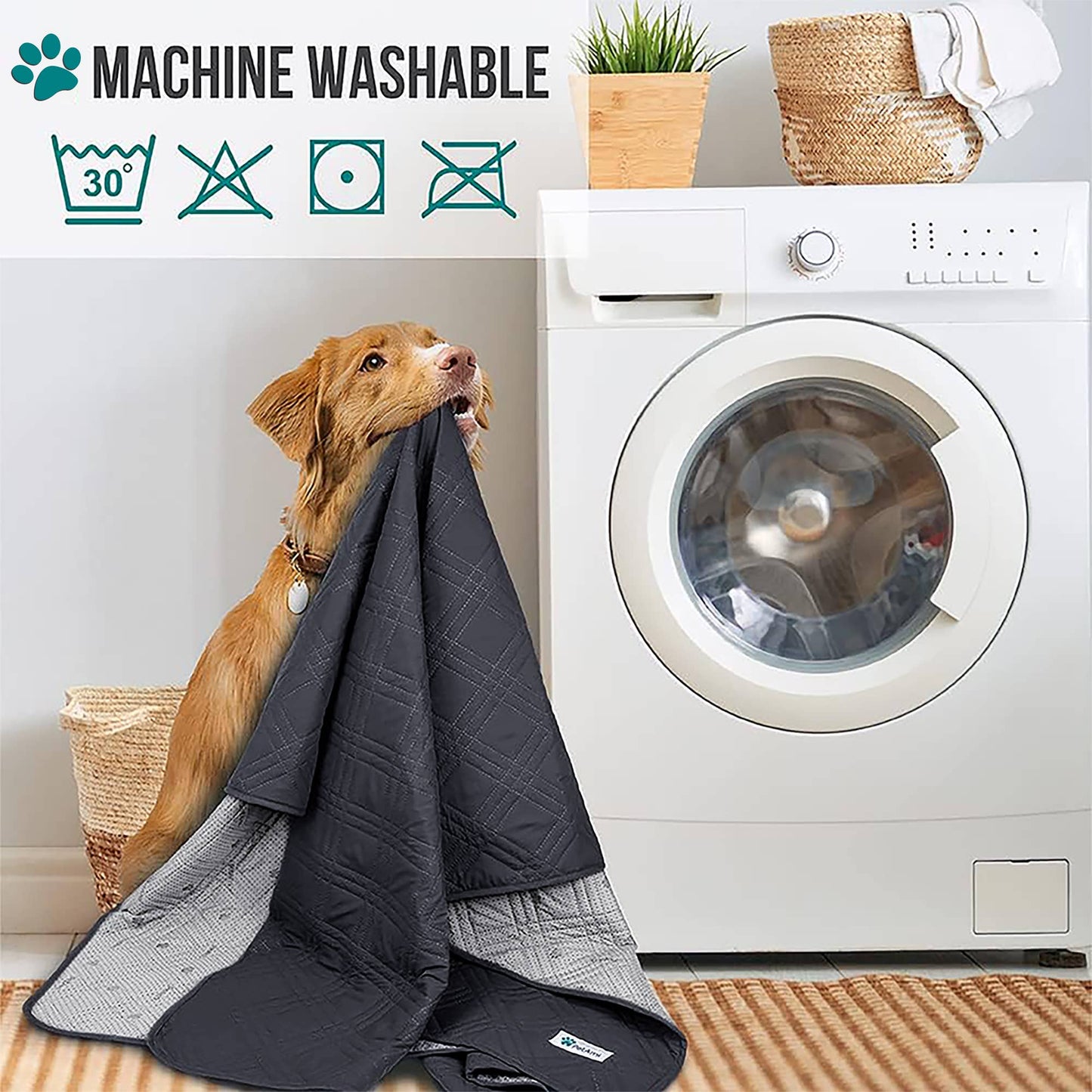 Waterproof Pet Furniture Cover Couch Protector: Charcoal / X-Large - 82" x 102"