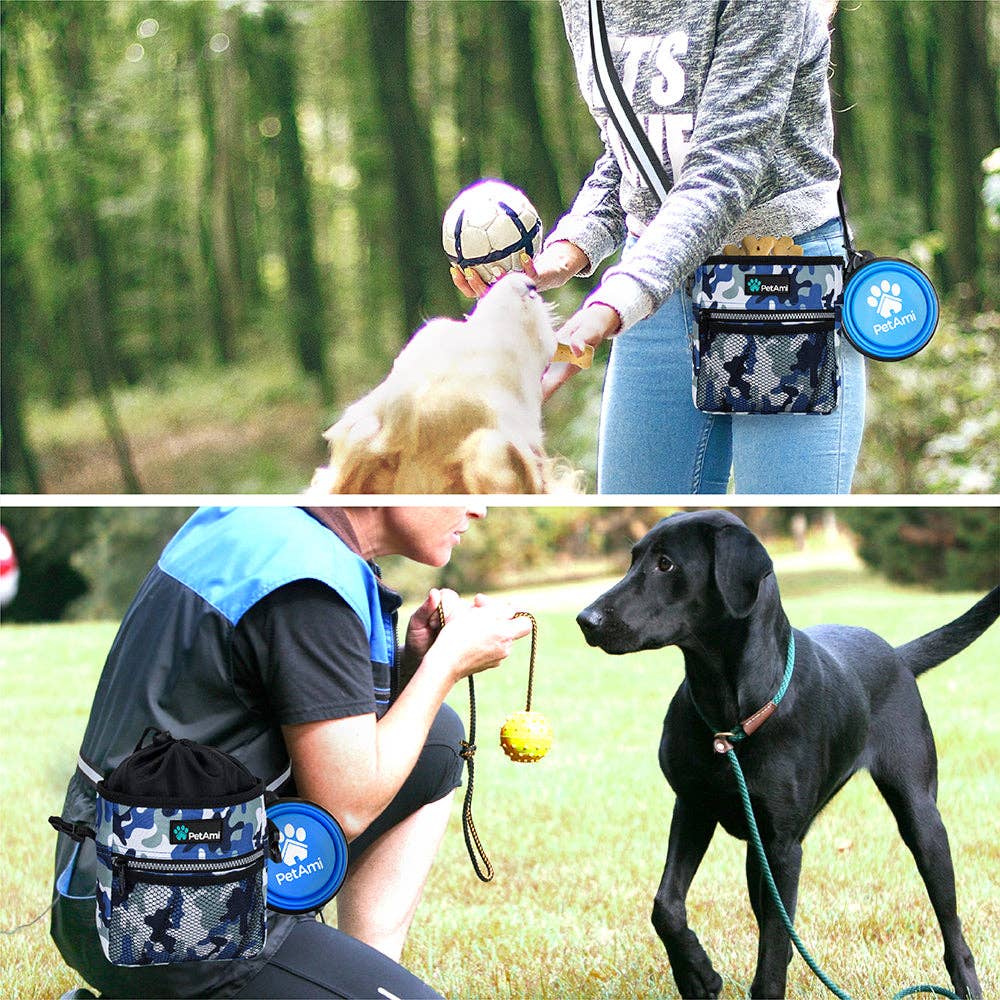 Everyday Dog Treat Training Pouch Bag: Heather Gray / One Size - 7" x 6.8" x 2.5" (LxWxH)