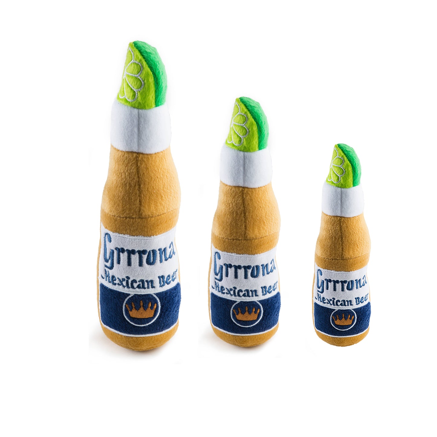 Grrrona Beer Bottle  | Squeaker Dog Toy: Large