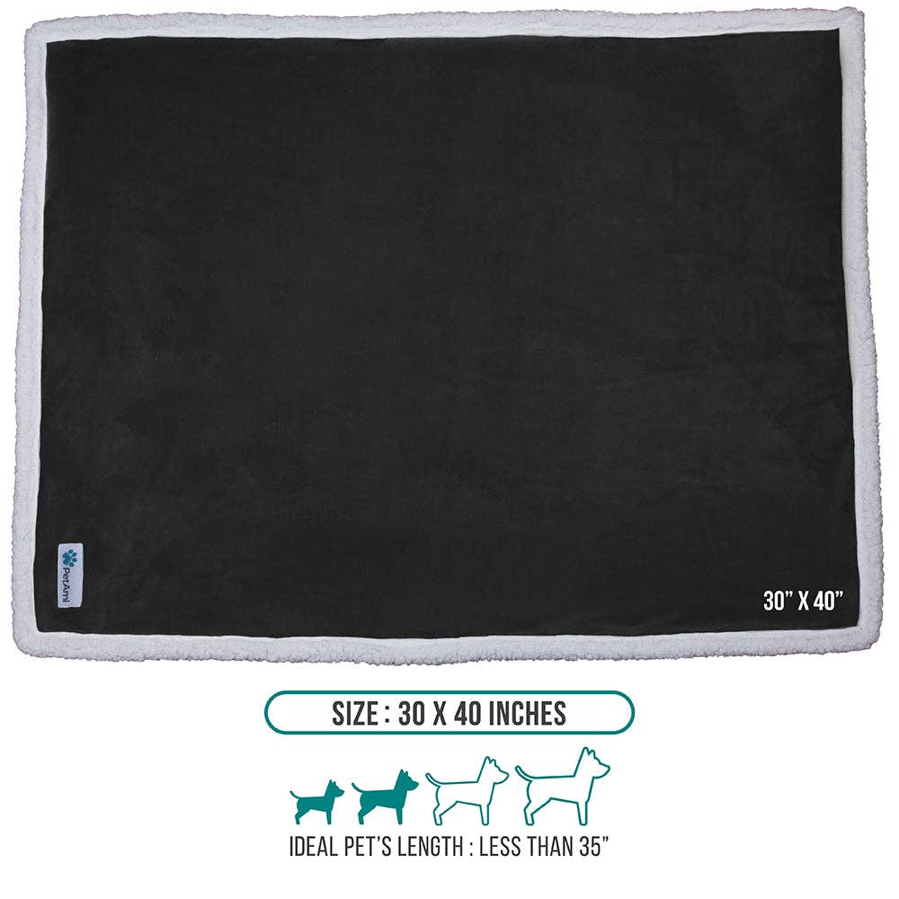 Fleece Pet Blanket: Checker Charcoal / X-Large - 60" x 80"