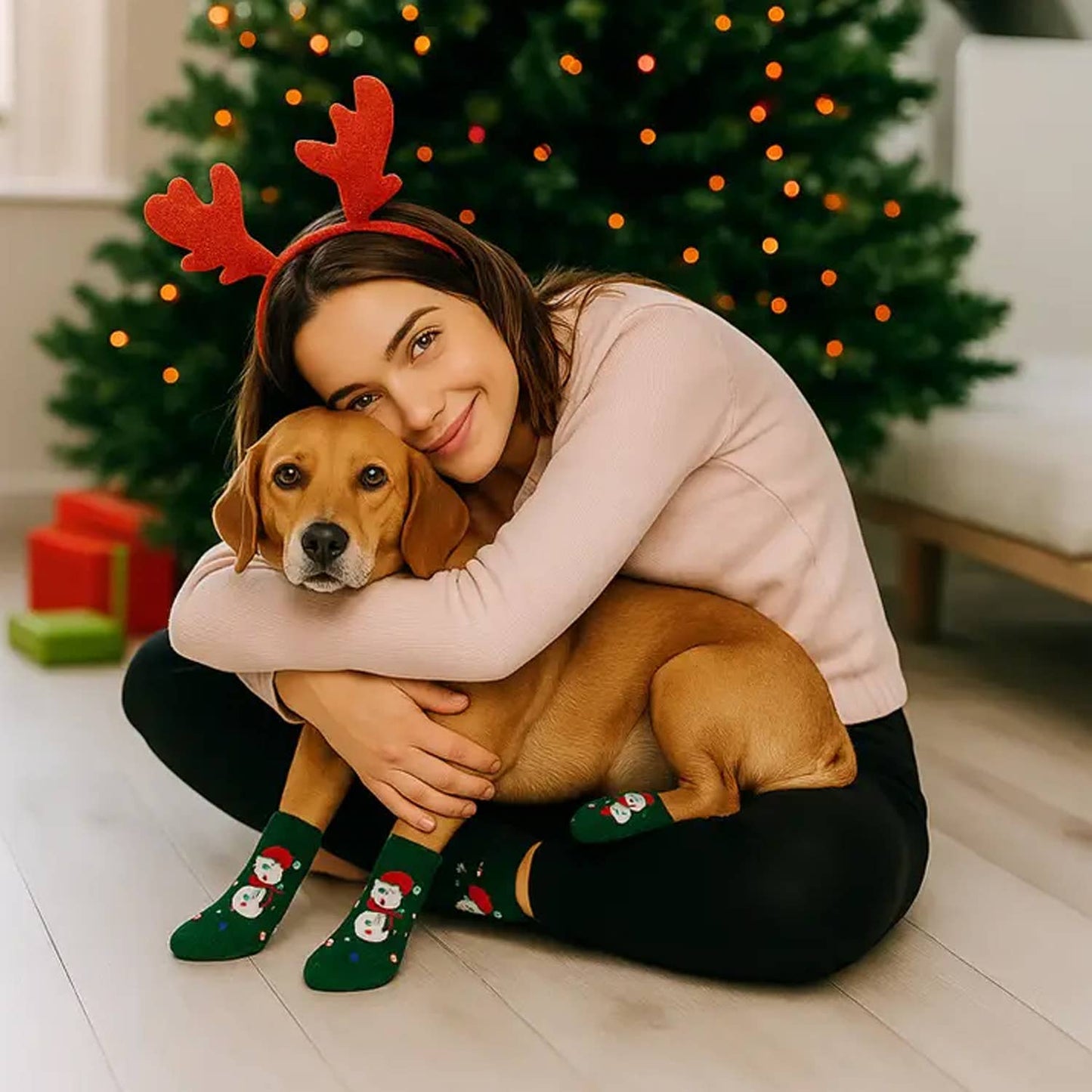 Matching Pet And Owner Fun Socks: Strawberry