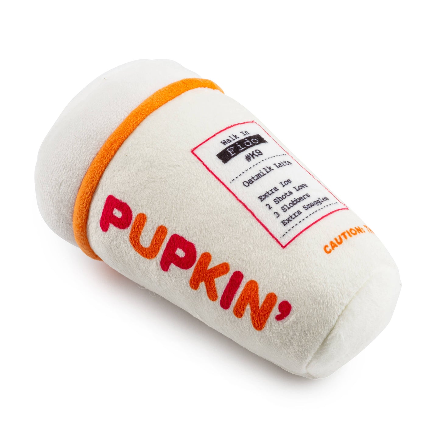 Pupkin' Donuts Hot Coffee  | Plush Squeaker Dog Toy