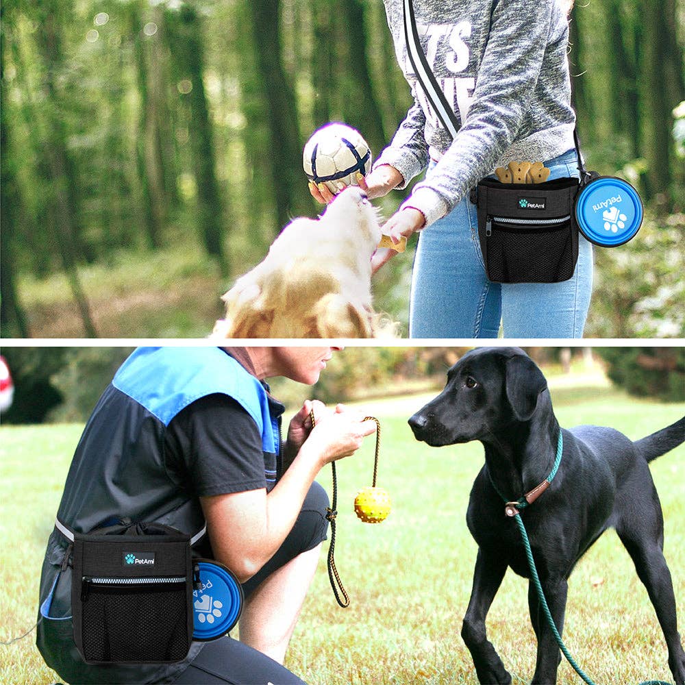 Everyday Dog Treat Training Pouch Bag: Heather Turquoise / One Size - 7" x 6.8" x 2.5" (LxWxH)