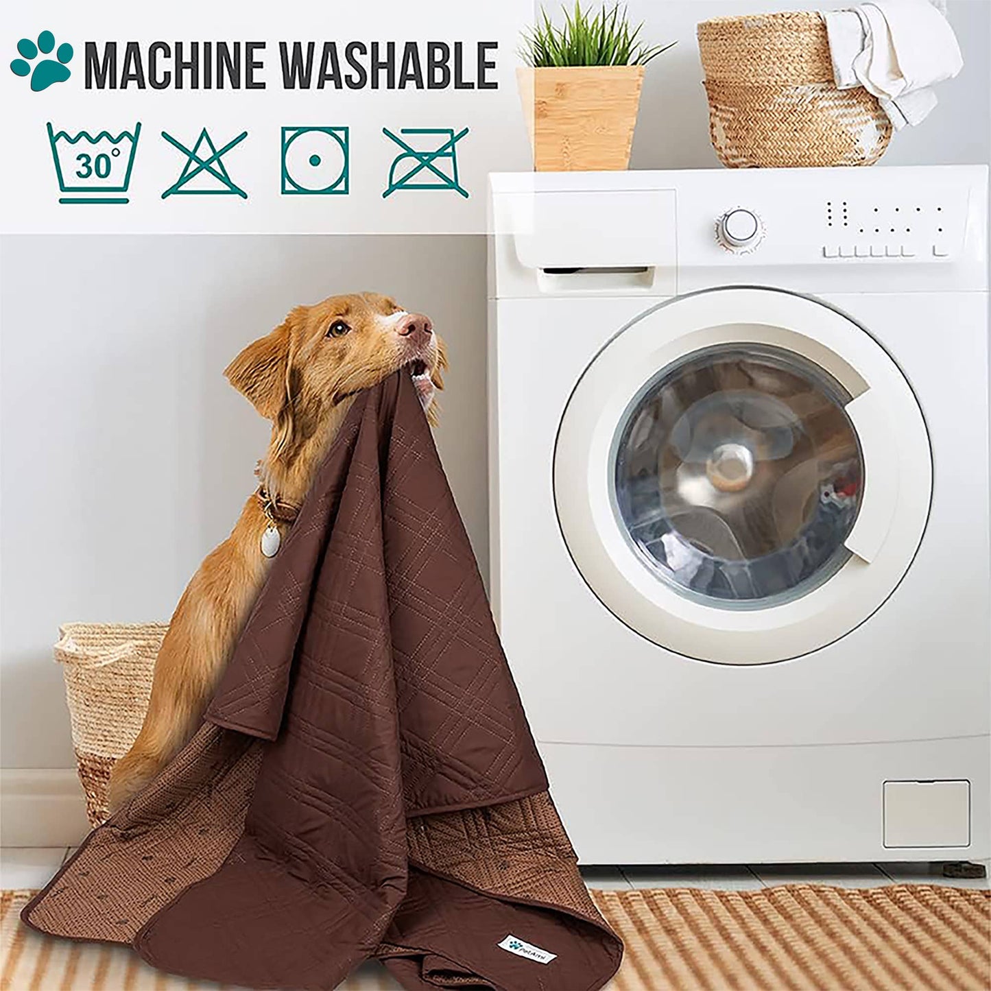 Waterproof Pet Furniture Cover Couch Protector: Gray / X-Large - 82" x 102"