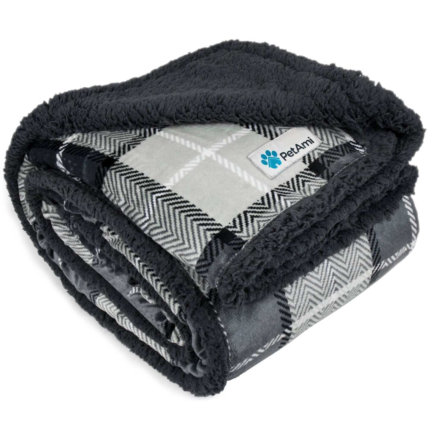 Fleece Pet Blanket: Plaid Red / X-Large - 60" x 80"