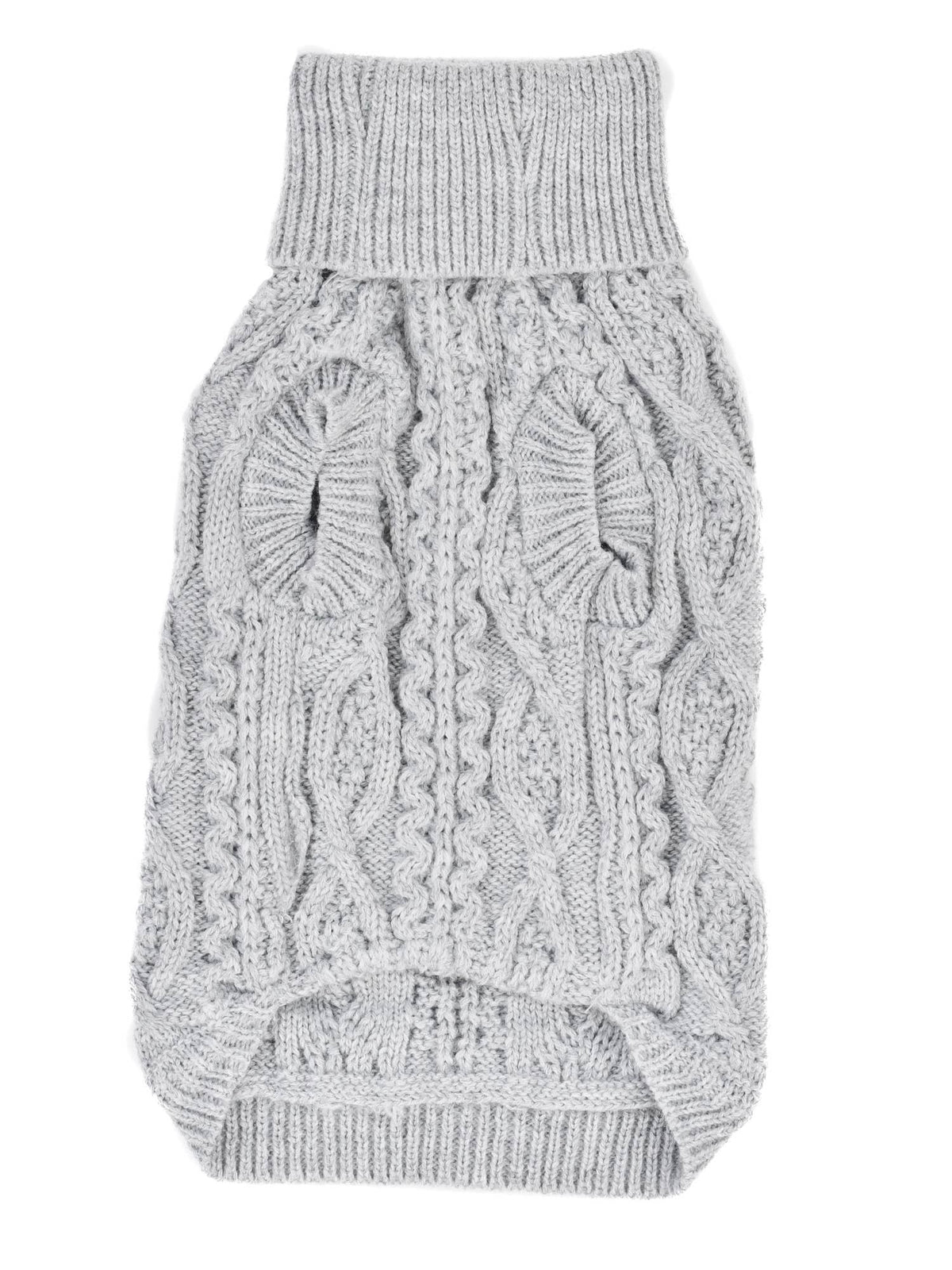Cable Knit Sweater Cloud Gray – Perfect for Cold Weather: 2XL