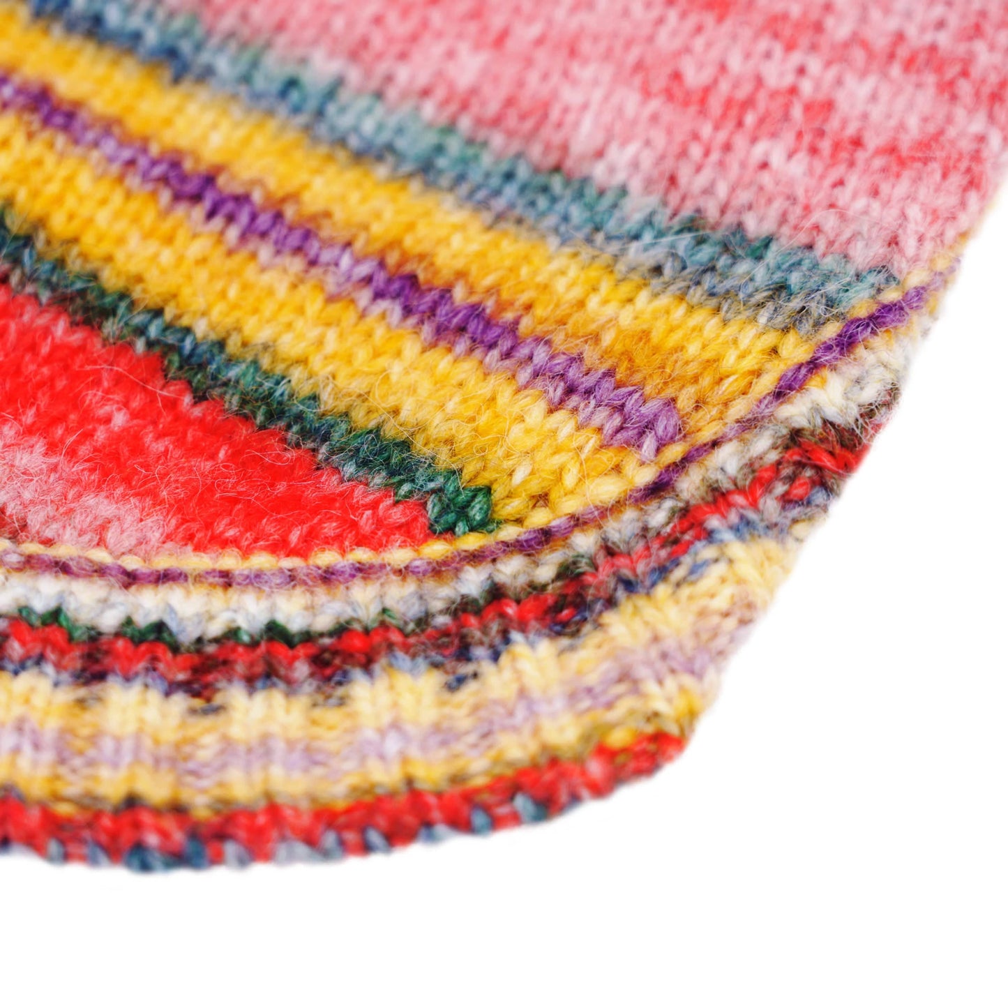 Custom-knit & Dyed Cozy Soft Gradient Yarn Crew Neck Sweater: Raspberry Blend / 16“