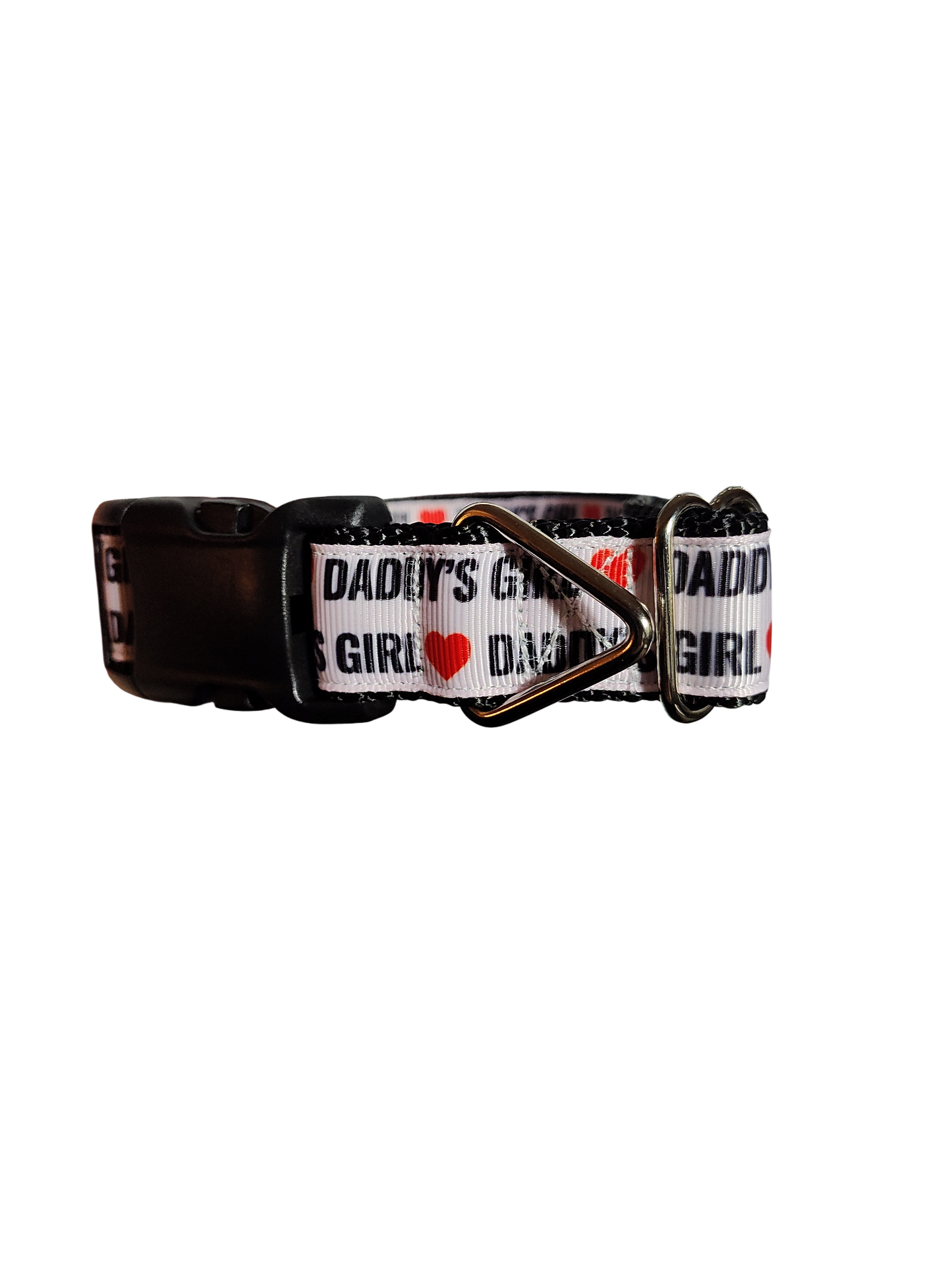 Daddy's Girl Nylon Dog Collar: Plastic Buckle / Medium