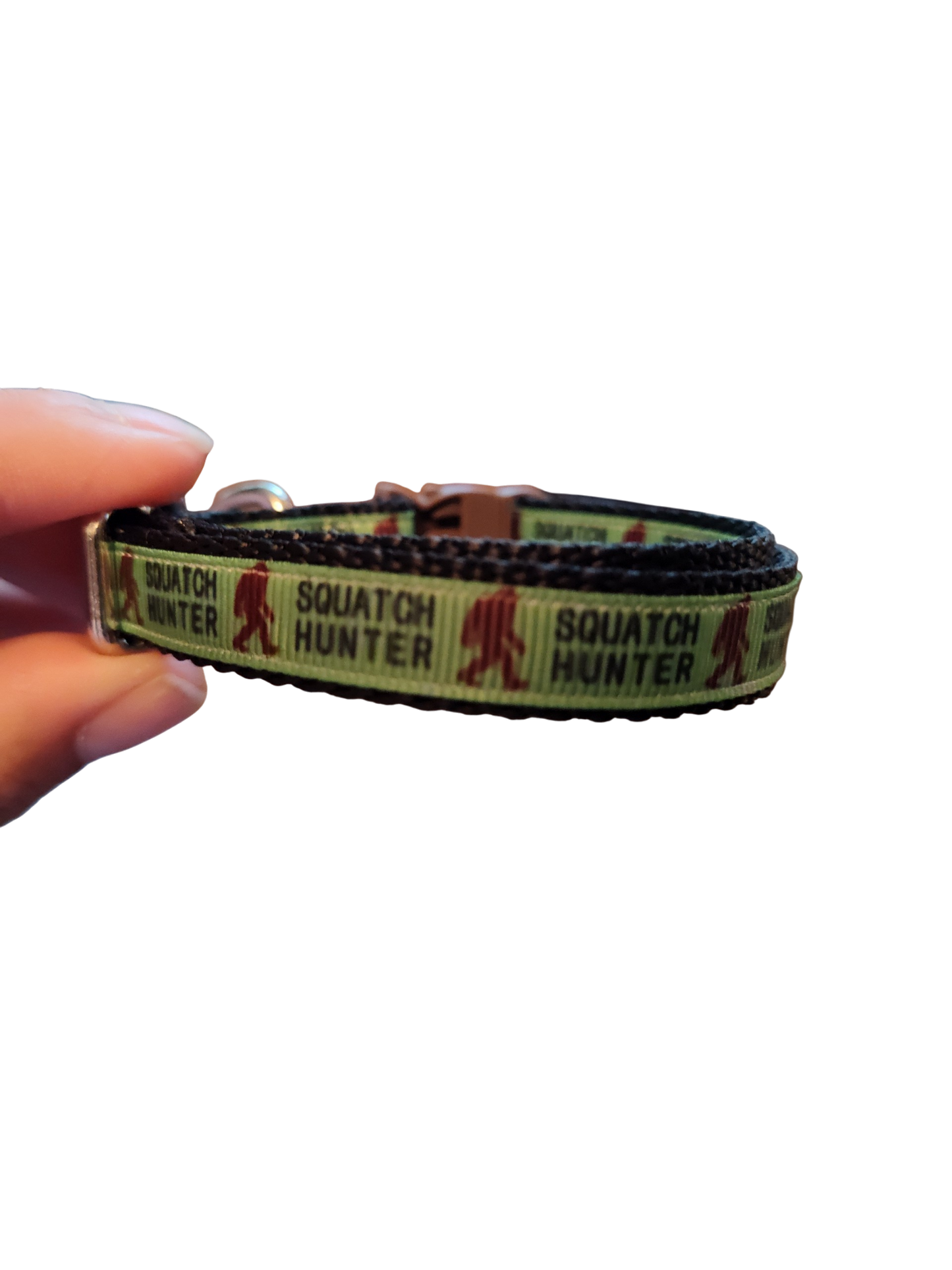 1/2" Squatch Hunter Nylon Dog / Cat Collar: Reg Buckle / XS