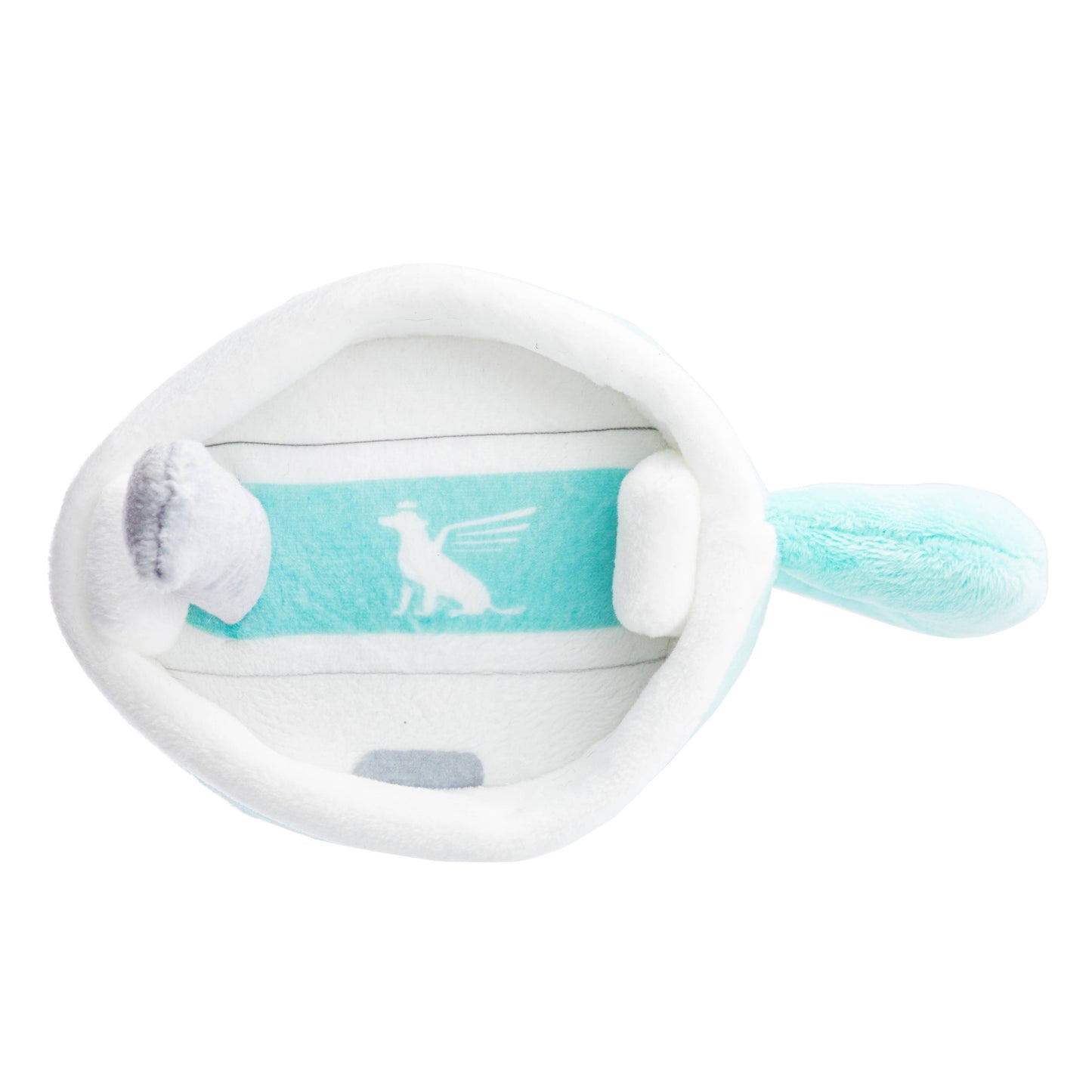 Snuggly Cup - Teal | Plush Squeaker Dog Toy