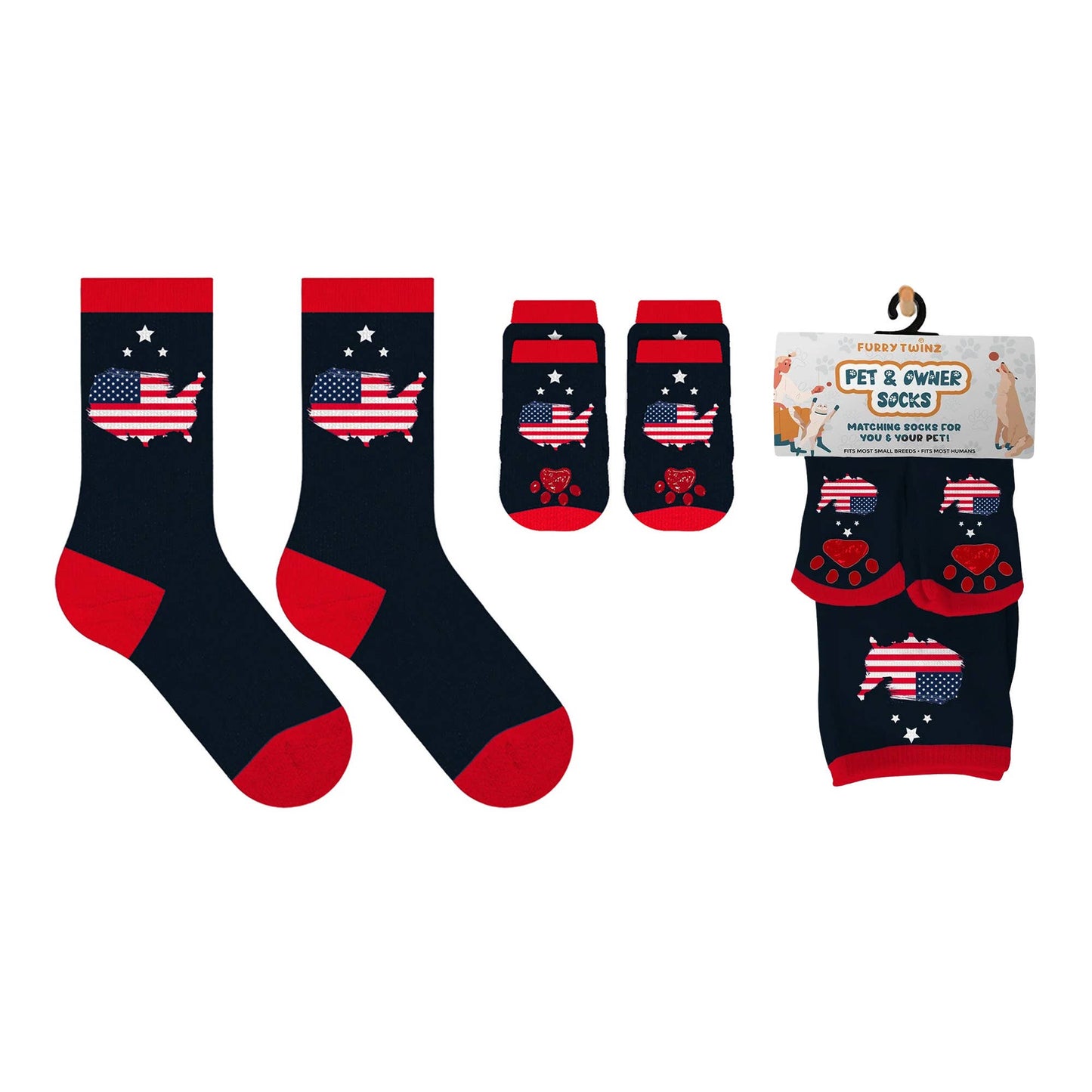 Matching Pet And Owner Fun Socks: Strawberry