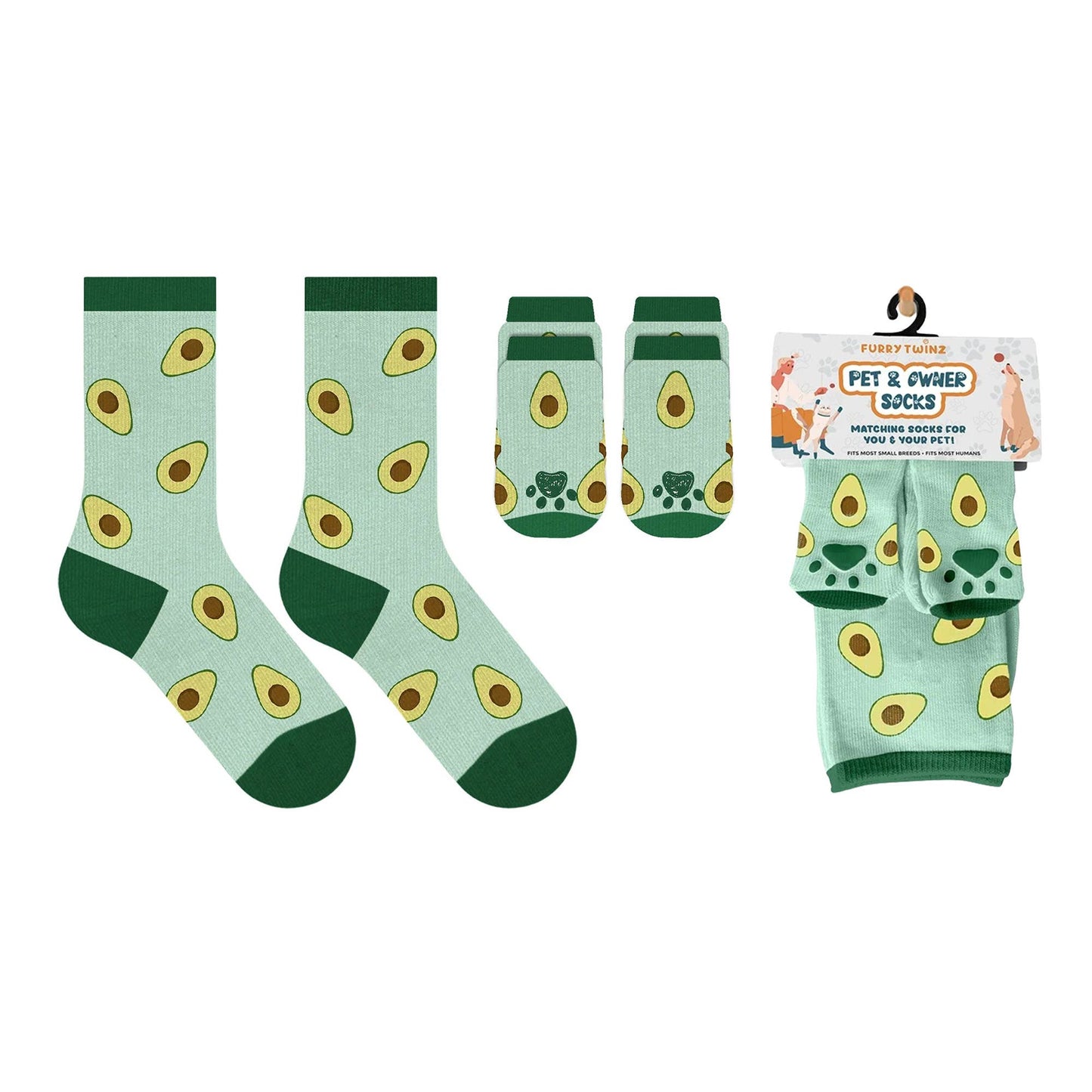 Matching Pet And Owner Fun Socks: Strawberry