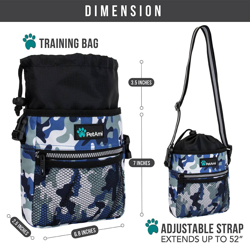 Everyday Dog Treat Training Pouch Bag: Heather Turquoise / One Size - 7" x 6.8" x 2.5" (LxWxH)