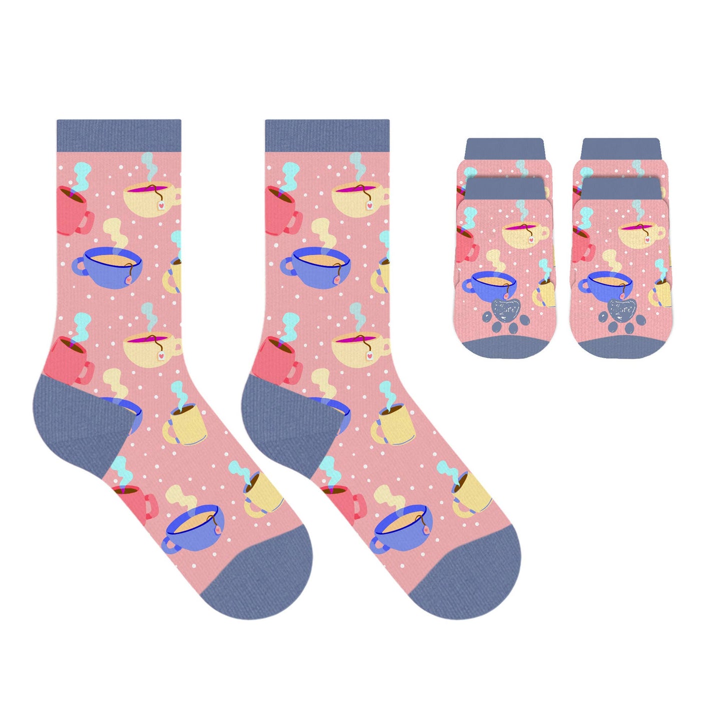 Matching Pet And Owner Fun Socks: Strawberry