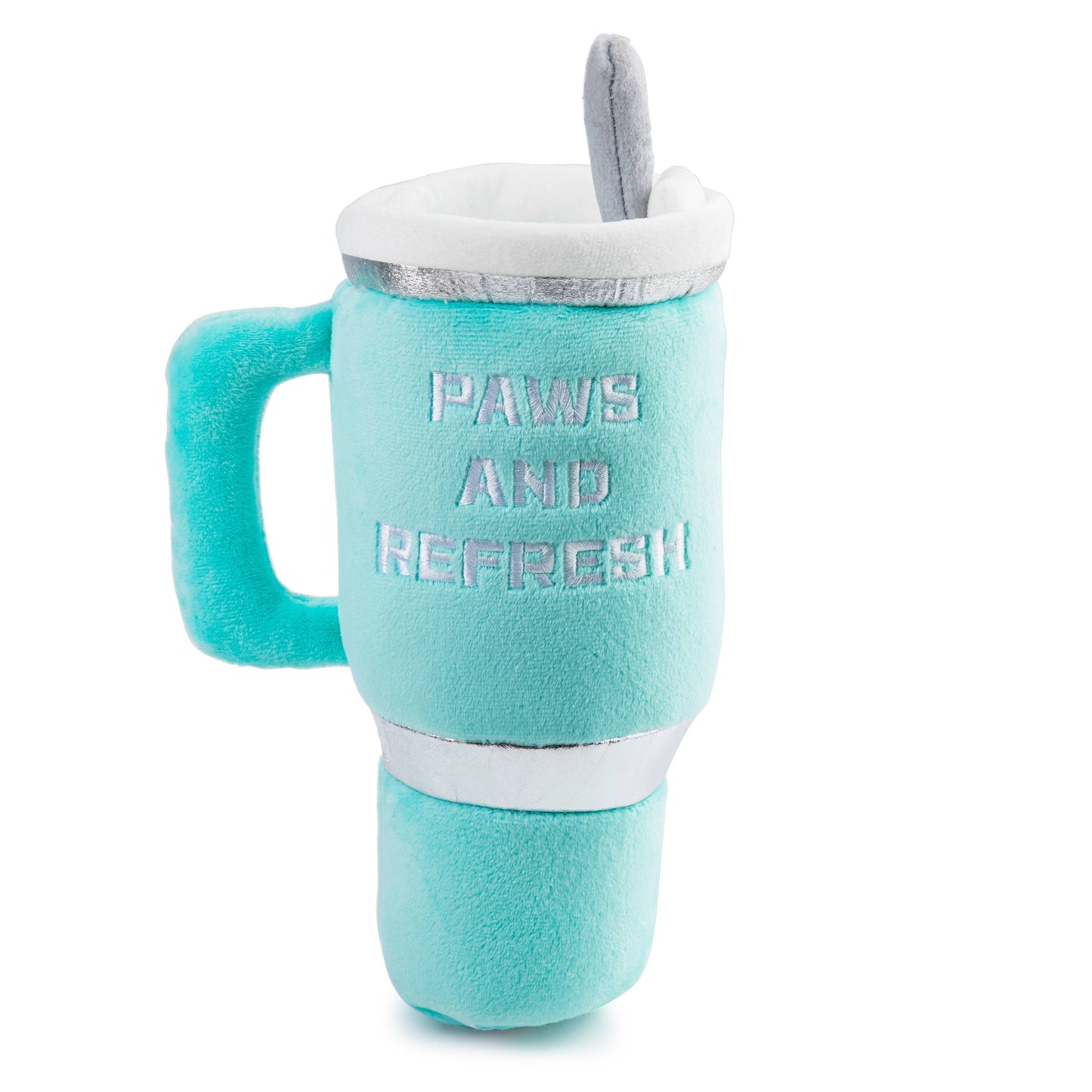 Snuggly Cup - Teal | Plush Squeaker Dog Toy