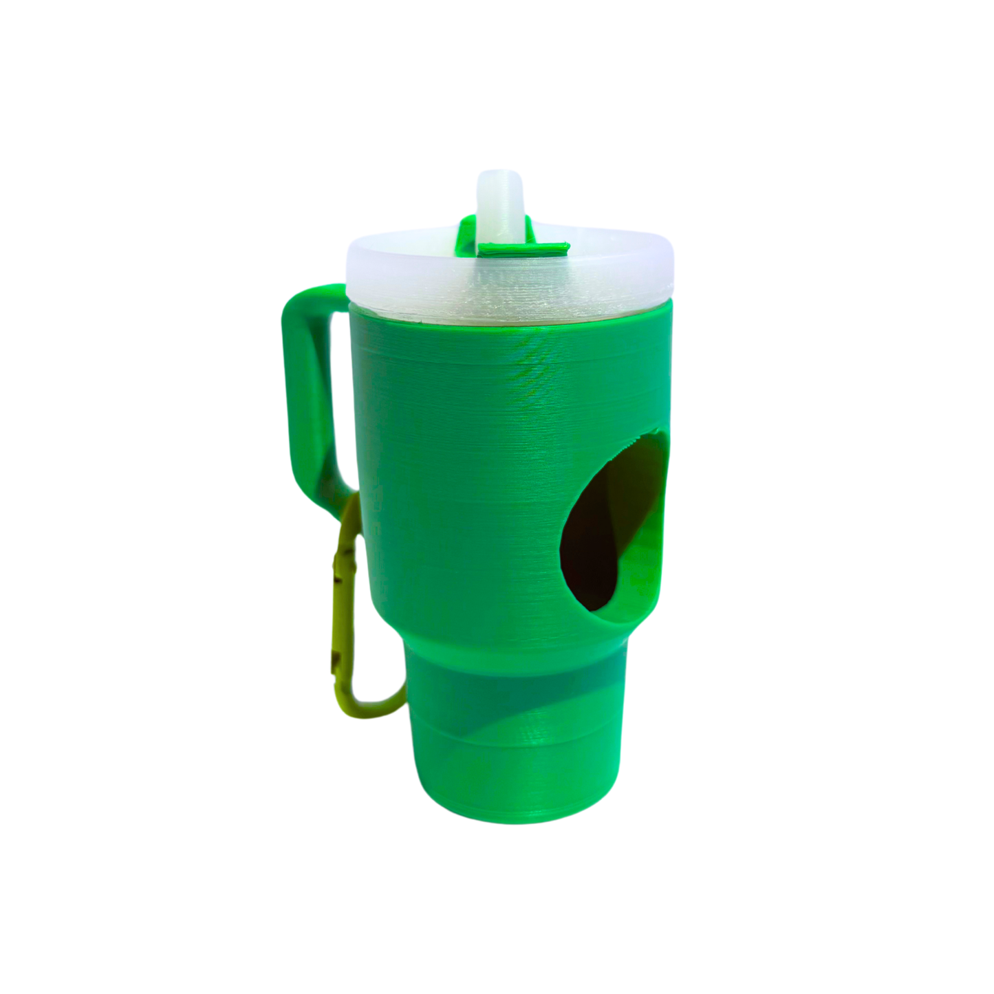 Tumbler Dog Waste Bag Holder: Hot Pink