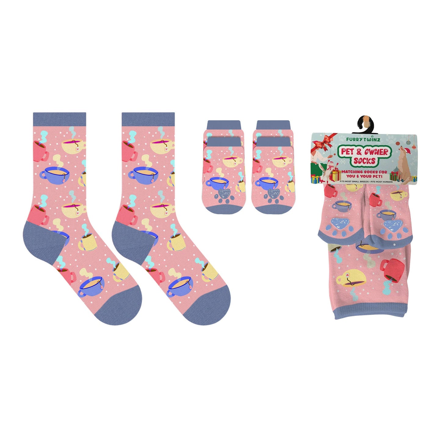 Matching Pet And Owner Fun Socks: Strawberry