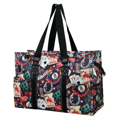 Zippered Caddy Organizer Tote Bag