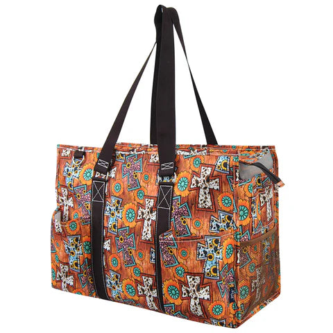 Zippered Caddy Organizer Tote Bag