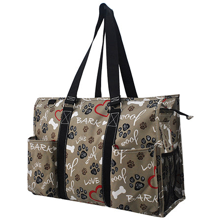 Zippered Caddy Large Organizer Tote Bag