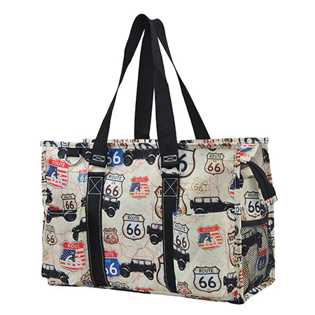 Zippered Caddy Organizer Tote Bag