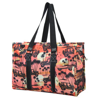 Zippered Caddy Organizer Tote Bag