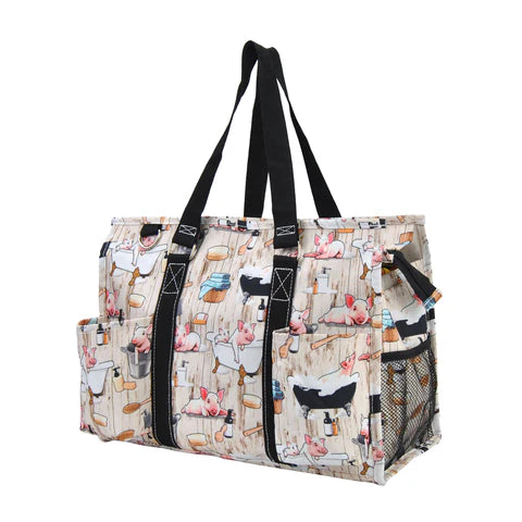 Zippered Caddy Organizer Tote Bag