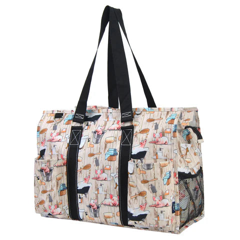 Zippered Caddy Large Organizer Tote Bag