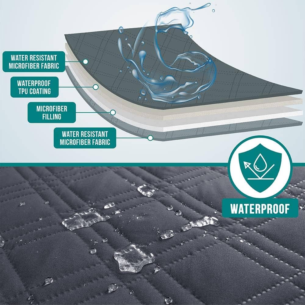 Waterproof Pet Furniture Cover Couch Protector: Gray / X-Large - 82" x 102"