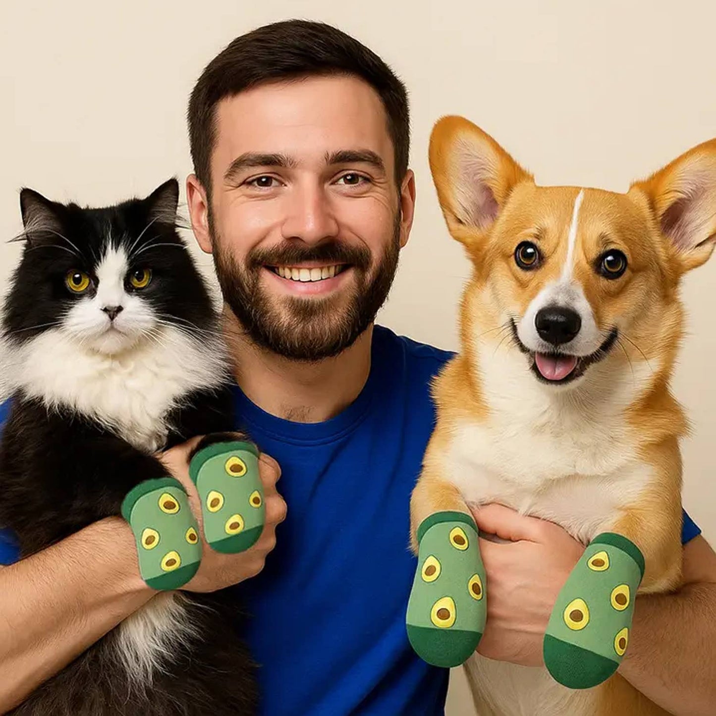 Matching Pet And Owner Fun Socks: Strawberry