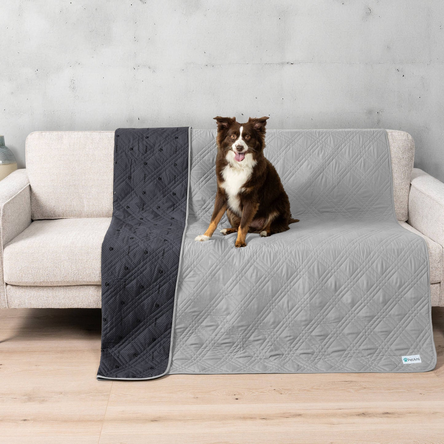 Waterproof Pet Furniture Cover Couch Protector: Gray / X-Large - 82" x 102"