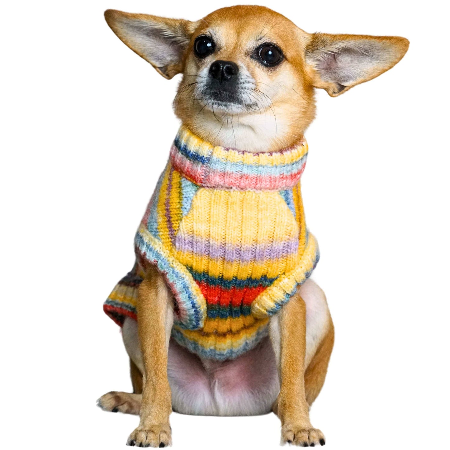 Custom-knit & Dyed Cozy Soft Gradient Yarn Crew Neck Sweater: Raspberry Blend / 16“