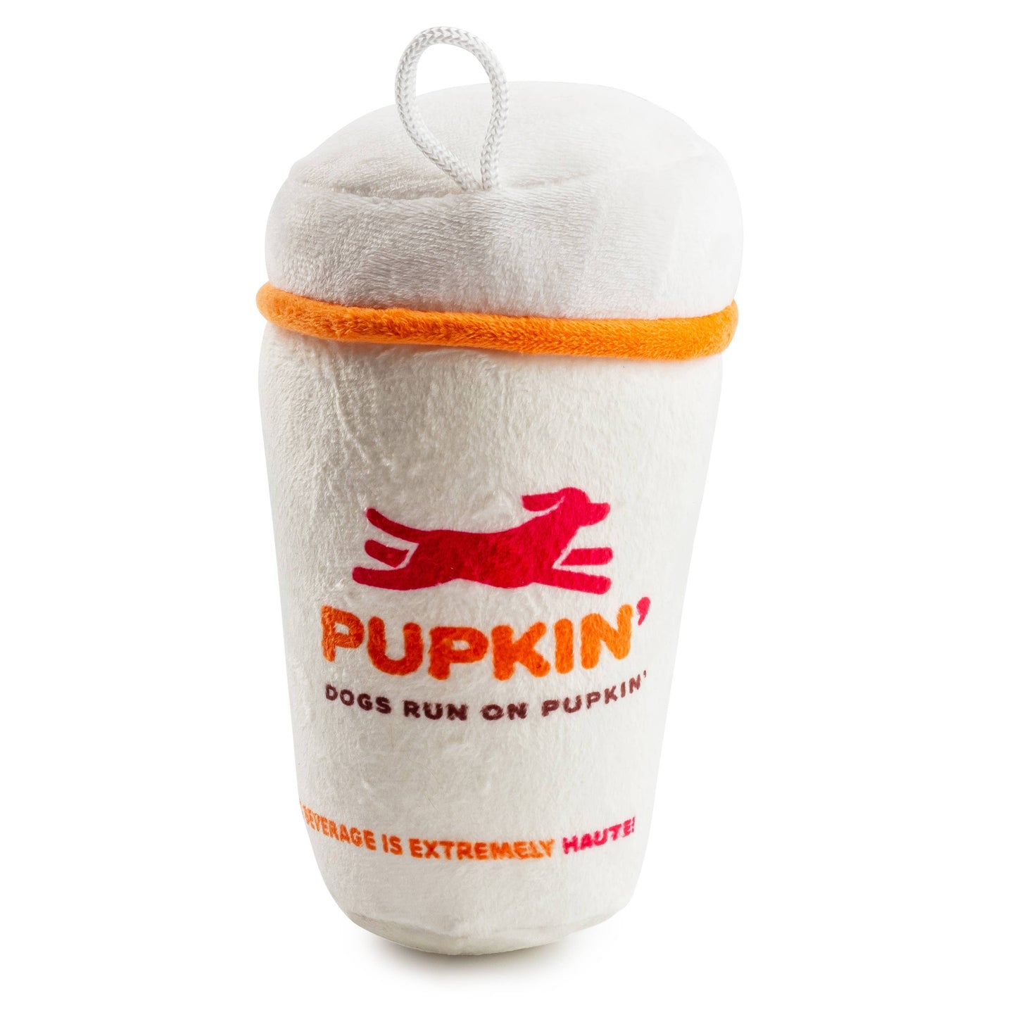 Pupkin' Donuts Hot Coffee  | Plush Squeaker Dog Toy