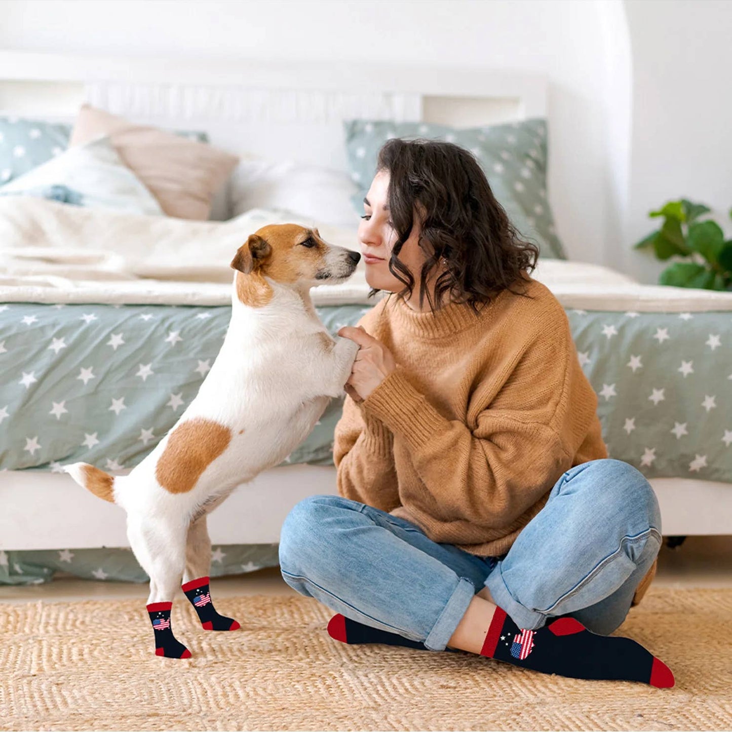 Matching Pet And Owner Fun Socks: Strawberry
