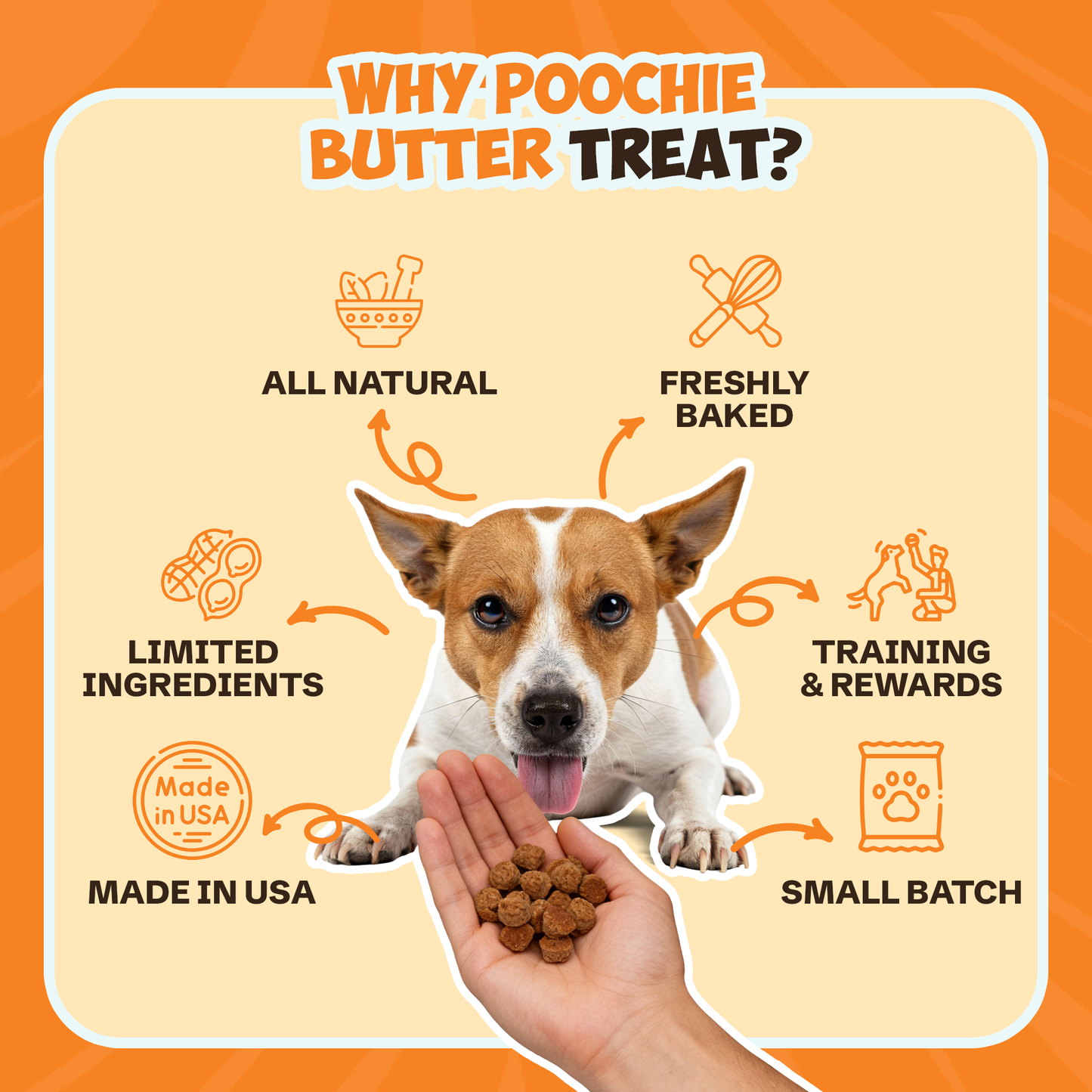 Peanut Butter & Honey Soft & Chewy Dog Treats 8oz