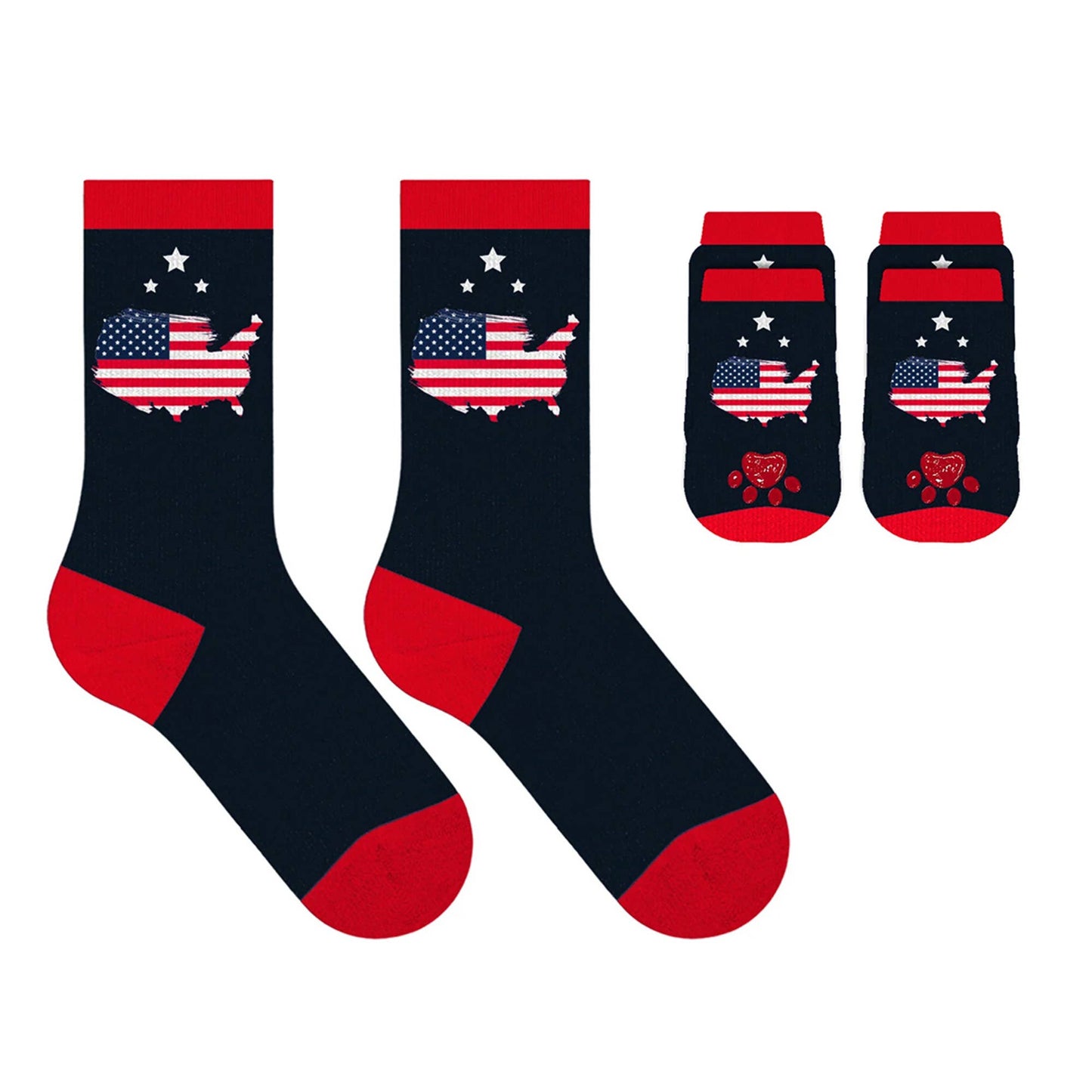 Matching Pet And Owner Fun Socks: Strawberry