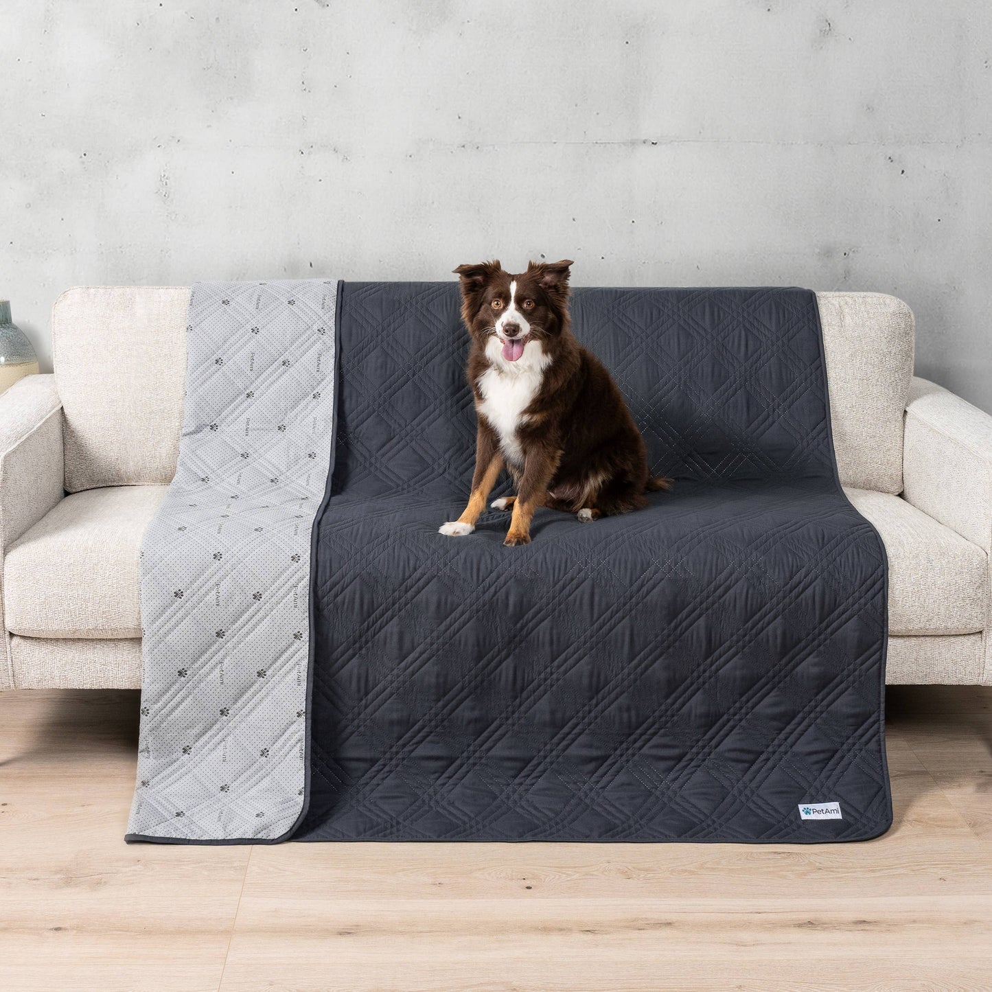 Waterproof Pet Furniture Cover Couch Protector: Gray / X-Large - 82" x 102"