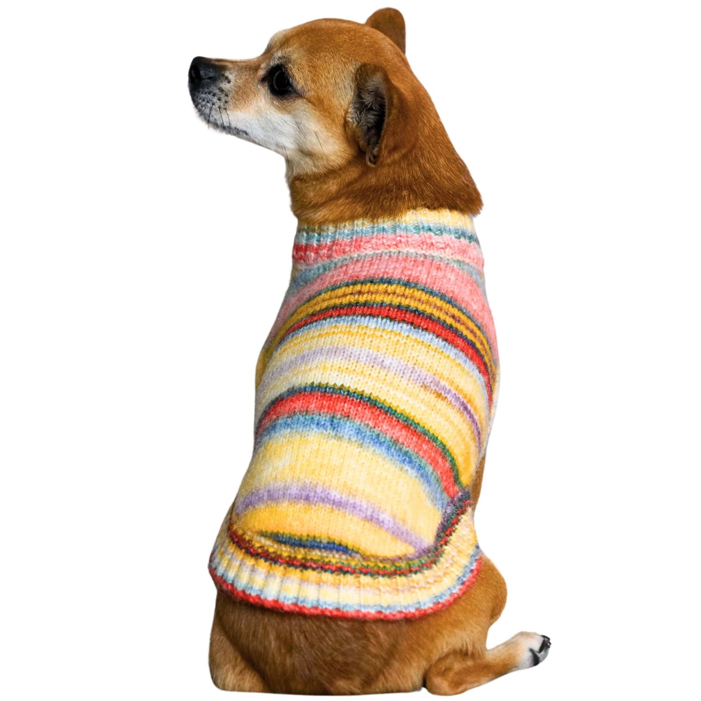 Custom-knit & Dyed Cozy Soft Gradient Yarn Crew Neck Sweater: Raspberry Blend / 12“
