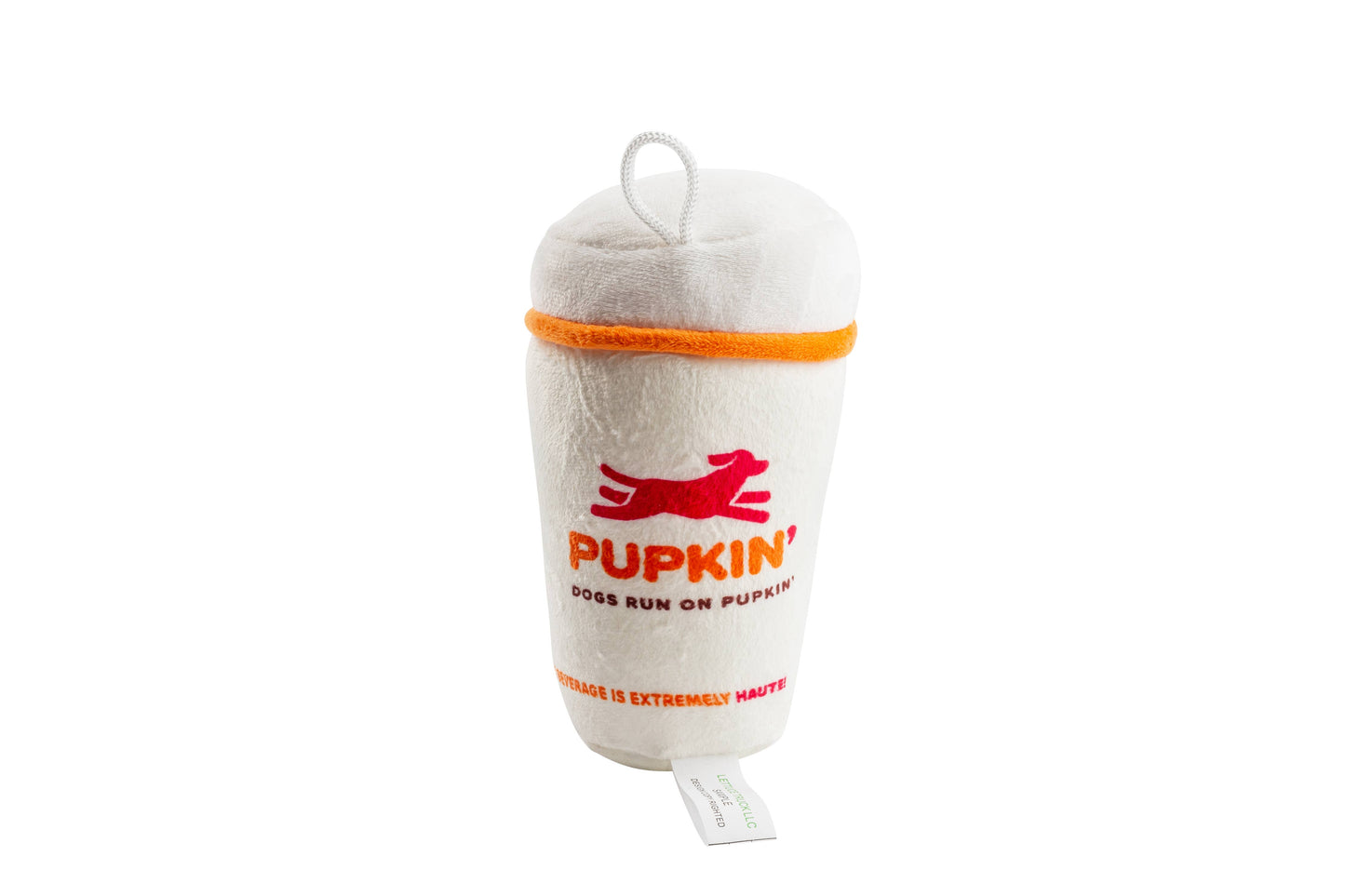 Pupkin' Donuts Hot Coffee  | Plush Squeaker Dog Toy