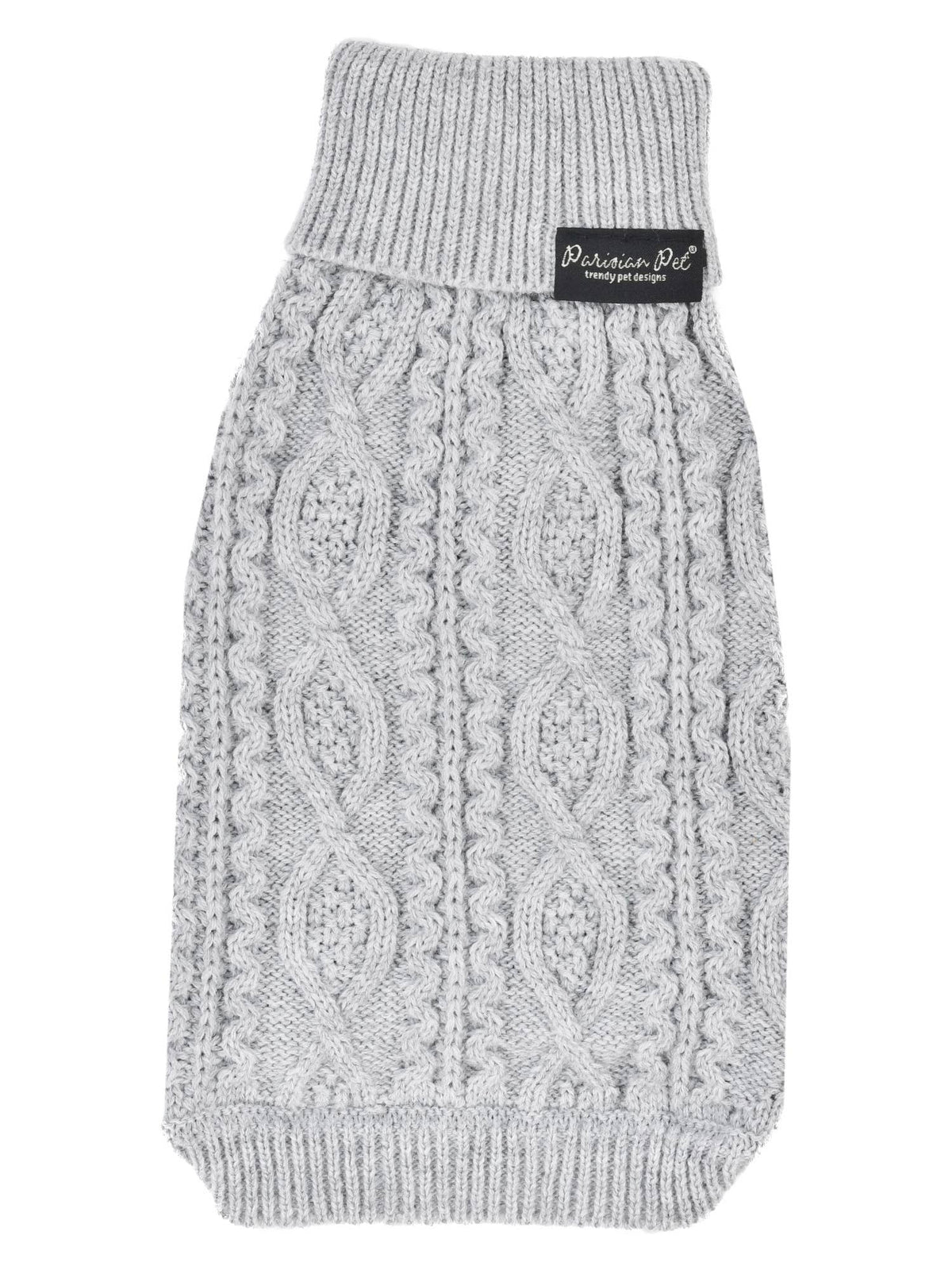 Cable Knit Sweater Cloud Gray – Perfect for Cold Weather: M