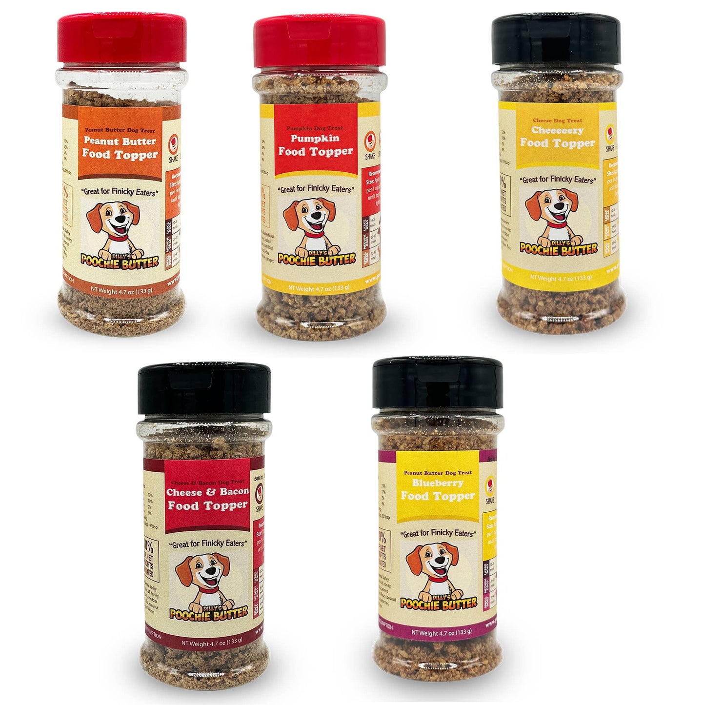 Dog Food Topper & Sprinkle Meal Enhancer 3.7oz: Peanut Butter