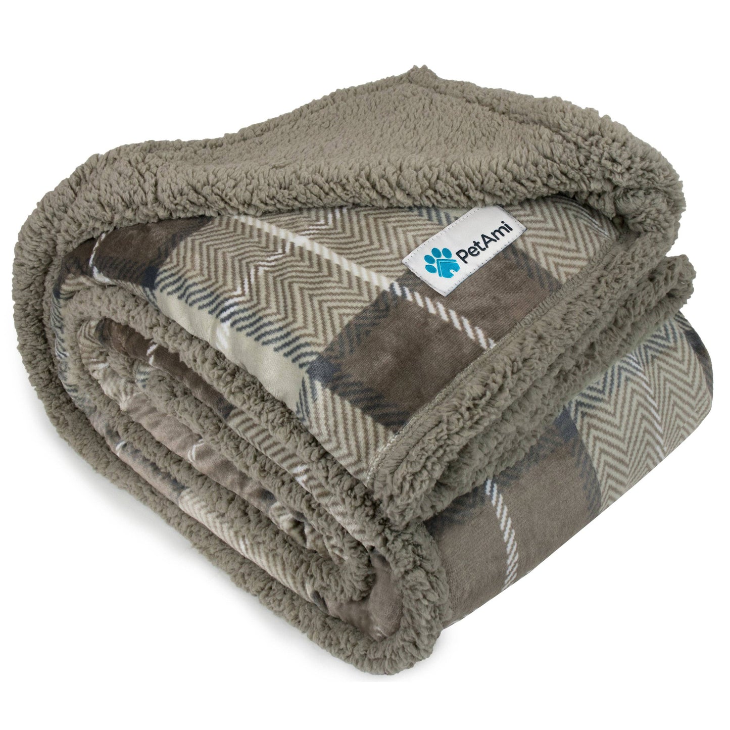 Fleece Pet Blanket: Plaid Red / X-Large - 60" x 80"
